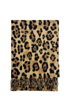 Load image into Gallery viewer, Leopard Scarf With Fringe

