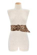 Load image into Gallery viewer, Leopard Print Belt in Khaki &amp; Camel
