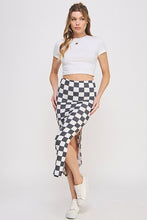 Load image into Gallery viewer, Checkered Midi Skirt

