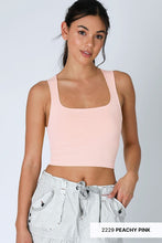 Load image into Gallery viewer, Clean Line Square Neck Top in Multiple Colors
