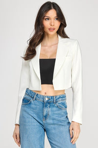 Open Front Crop Jacket