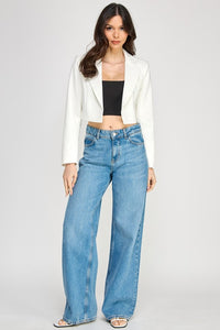 Open Front Crop Jacket