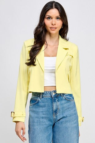 Yellow Crop Jacket