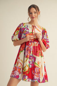 Flower Print Dress