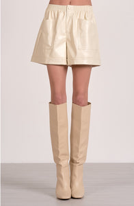 Faux Leather Shorts