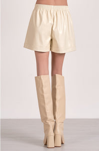 Faux Leather Shorts