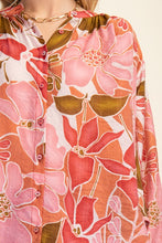 Load image into Gallery viewer, Pink/Coral Button Down Blouse
