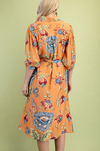 Floral Shirt Dress