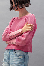 Load image into Gallery viewer, Waffle Knit Puff Sleeve Top
