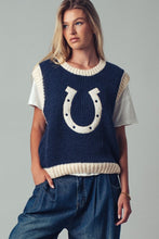 Load image into Gallery viewer, Horseshoe Knit Sweater Vest
