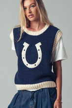 Load image into Gallery viewer, Horseshoe Knit Sweater Vest
