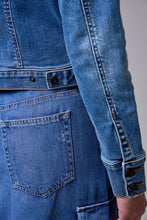Load image into Gallery viewer, Stretch Trucker Denim Jacket
