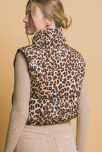 Load image into Gallery viewer, Leopard Puffer Vest
