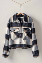 Load image into Gallery viewer, Plaid Cropped Jacket
