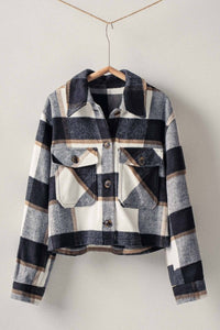 Plaid Cropped Jacket