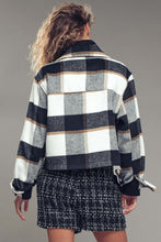 Load image into Gallery viewer, Plaid Cropped Jacket
