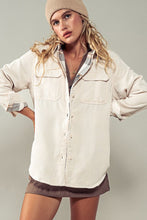 Load image into Gallery viewer, Corduroy &amp; Plaid Shacket-Reversible
