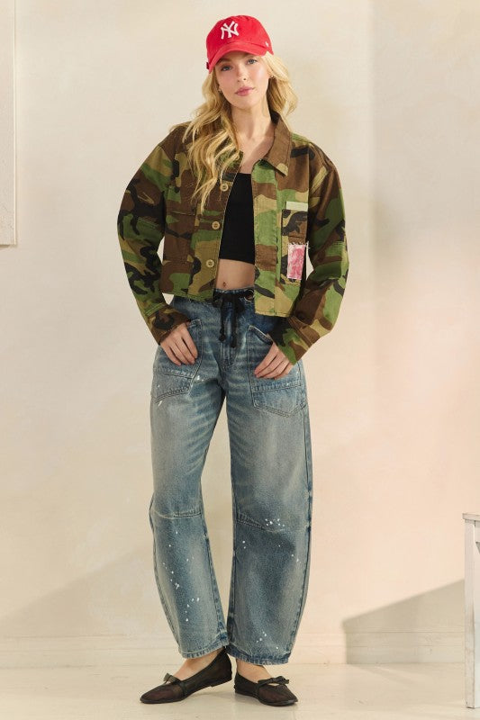 Camo Floral Jacket