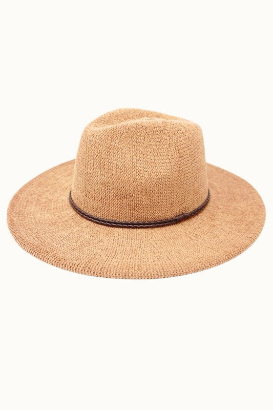 Colette Hat in Camel & Berry