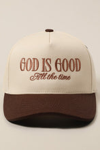 Load image into Gallery viewer, God is Good Embroidered Trucker Hat in 3 Colors
