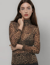 Load image into Gallery viewer, Leopard Mesh Top
