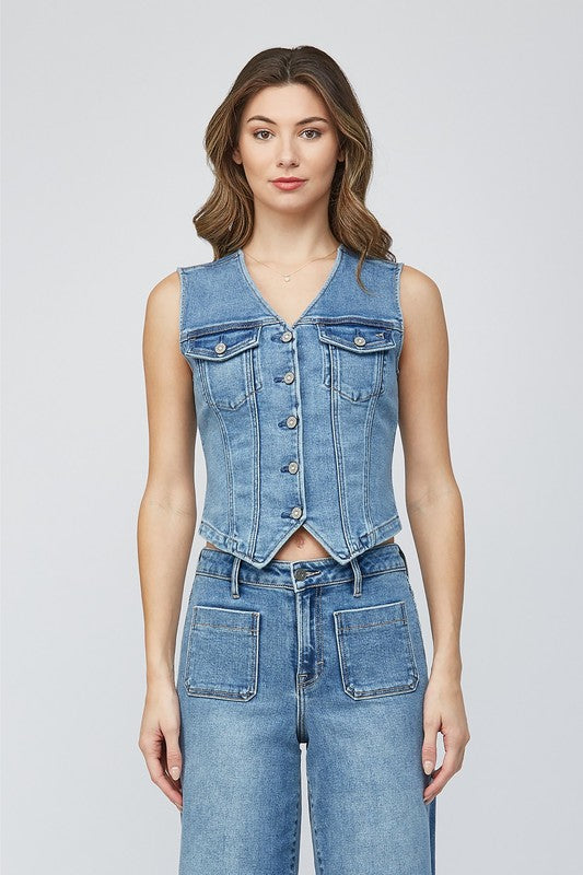Hidden Denim Vest
