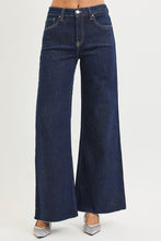 Load image into Gallery viewer, Risen Tummy Control High Rize Gold Lurex Palazzo Denim
