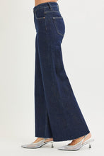 Load image into Gallery viewer, Risen Tummy Control High Rize Gold Lurex Palazzo Denim
