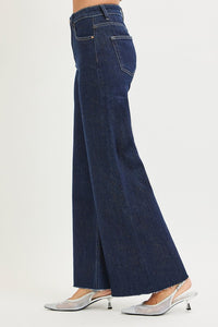 Risen Tummy Control High Rize Gold Lurex Palazzo Denim