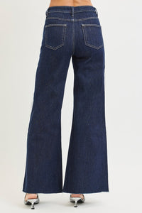 Risen Tummy Control High Rize Gold Lurex Palazzo Denim