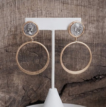 Load image into Gallery viewer, Coin &amp; Hoop Earrings
