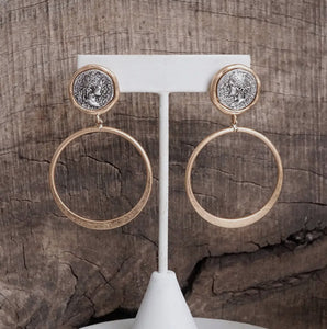 Coin & Hoop Earrings