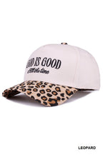 Load image into Gallery viewer, God is Good All the Time Baseball Hat in Leopard
