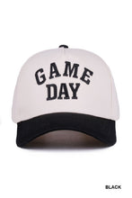 Load image into Gallery viewer, Game Day Baseball Hat in Blue &amp; Black
