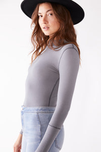 Free People The Rickie top in Gray Haze