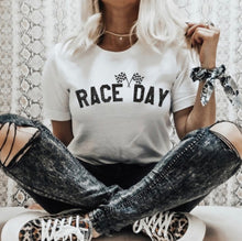 Load image into Gallery viewer, Race Day Tee in Black or White
