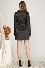 Load image into Gallery viewer, RESTOCK!!  Satin Mini Dress/Trench
