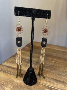 Jeweled Tassel Earrings