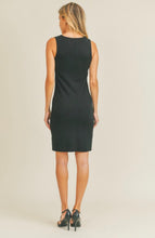 Load image into Gallery viewer, Asymmetrical Neck Dress in Black or Almond
