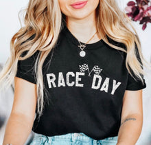 Load image into Gallery viewer, Race Day Tee in Black or White
