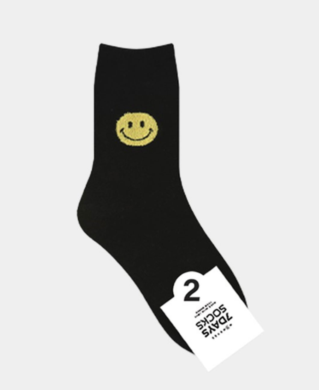 Fuzzy Smiley Sock