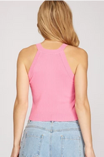 Load image into Gallery viewer, Sleeveless Rib Knit Top
