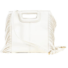 Load image into Gallery viewer, Drew Fringe Bag in Black and White
