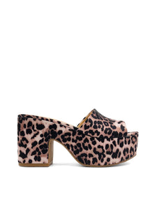 Giza Leopard Platform Shoe