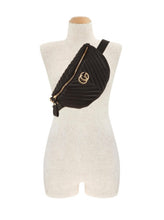 Load image into Gallery viewer, RESTOCK! Quilted Bum Bag in Black &amp; White
