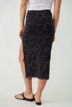 Load image into Gallery viewer, Free People Rosalie Mesh Midi Skirt in Black or Cherry Combo
